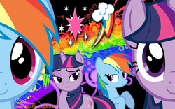 Size: 1280x800 | Tagged: safe, artist:aeroytechyon-x, rainbow dash, twilight sparkle, g4, female, lesbian, ship:twidash, shipping