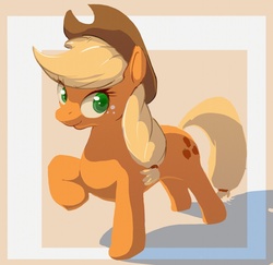 Size: 1110x1080 | Tagged: safe, artist:masak9, applejack, earth pony, pony, g4, explicit source, female, hat, mare, solo