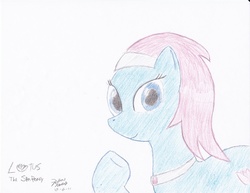 Size: 3304x2552 | Tagged: safe, artist:mikoruthehedgehog, lotus blossom, earth pony, pony, g4, female, high res, solo, traditional art