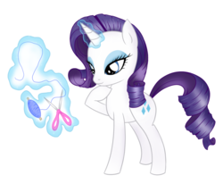 Size: 1507x1294 | Tagged: safe, artist:steffy-beff, rarity, pony, unicorn, g4, bedroom eyes, female, magic, mare, scissors, simple background, solo, telekinesis, thread, transparent background