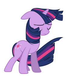 Size: 900x1029 | Tagged: safe, twilight sparkle, pony, unicorn, g4, the crystal empire, eyes closed, female, flowing mane, mare, simple background, solo, transparent background, unicorn twilight, vector, windswept mane