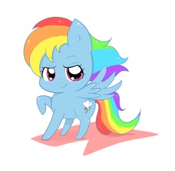 Size: 1951x1901 | Tagged: safe, artist:steffy-beff, rainbow dash, pony, g4, chibi, female, solo