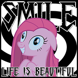 Size: 500x500 | Tagged: safe, artist:grumbeerkopp, pinkie pie, g4, creepy, pinkamena diane pie