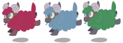 Size: 3197x1133 | Tagged: safe, artist:wicklesmack, sheep, g4, season 3, the crystal empire, crystal empire, ram, rule 63, simple background, tiny ewes, transparent background, vector