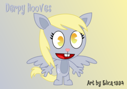 Size: 1265x886 | Tagged: safe, artist:elica1994, derpy hooves, pegasus, pony, g4, female, happy tree friends, mare, mummy red girl is red, mummy she pushed red, rugrats, solo