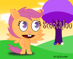 Size: 1268x1028 | Tagged: safe, artist:elica1994, scootaloo, g4, happy tree friends