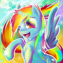 Size: 3000x3000 | Tagged: safe, artist:ininko, rainbow dash, pony, g4, female, high res, solo, tongue out