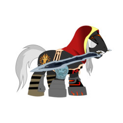 Size: 900x900 | Tagged: safe, darksiders, ponified, simple background, solo, transparent background, war