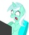 Size: 900x1084 | Tagged: safe, artist:kukilunestar, artist:lowhitney, lyra heartstrings, pony, g4, computer, reaction image, scared, solo