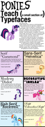 Size: 900x2500 | Tagged: safe, artist:skeptic-mousey, applejack, fluttershy, pinkie pie, rainbow dash, rarity, twilight sparkle, g4, poster, typefaces, typography