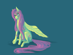 Size: 900x675 | Tagged: safe, artist:captainstorm, fluttershy, pony, g4, female, glasses, solo