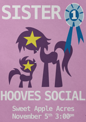 Size: 2480x3508 | Tagged: safe, artist:skeptic-mousey, g4, sisterhooves social, poster, typography