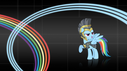 Size: 1920x1080 | Tagged: safe, artist:sirpayne, commander hurricane, rainbow dash, g4, wallpaper