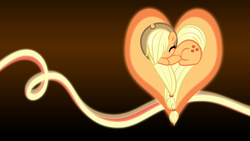 Size: 1920x1080 | Tagged: safe, artist:sirpayne, applejack, earth pony, pony, g4, female, heart pony, solo, vector, wallpaper