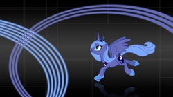 Size: 1920x1080 | Tagged: dead source, safe, artist:sirpayne, princess luna, alicorn, pony, g4, female, hoof shoes, jewelry, leaping, mare, neon, peytral, reflection, s1 luna, solo, spread wings, tiara, wallpaper, wings