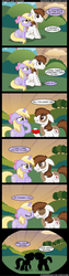 Size: 979x3911 | Tagged: dead source, safe, artist:veggie55, dinky hooves, pipsqueak, earth pony, pony, unicorn, g4, comic, female, male, marriage proposal, older, older dinky hooves, older pipsqueak, ship:dinkysqueak, shipping, straight