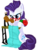 Size: 2407x3147 | Tagged: safe, artist:fauxsquared, rarity, pony, unicorn, g4, female, glasses, high res, mare, pincushion, sewing machine, simple background, solo, transparent background