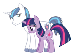 Size: 6330x5040 | Tagged: dead source, safe, artist:fureox, shining armor, twilight sparkle, pony, unicorn, g4, absurd resolution, brother and sister, duo, female, male, mare, siblings, simple background, stallion, transparent background, unicorn twilight, vector