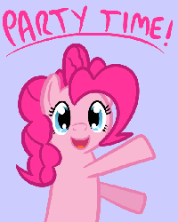 Size: 465x581 | Tagged: safe, artist:smile, pinkie pie, g4, animated, dancing, female, party