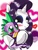 Size: 520x684 | Tagged: safe, artist:aurora-chiaro, rarity, spike, dragon, pony, unicorn, g4, blushing, female, interspecies, male, mare, ship:sparity, shipping, spikelove, straight