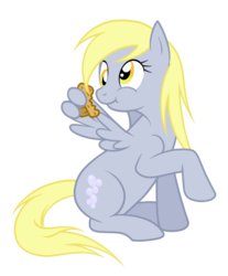 Size: 598x722 | Tagged: safe, artist:darkalchemist15, derpy hooves, pegasus, pony, g4, eating, female, mare, muffin, puffy cheeks, simple background, solo, that pony sure does love muffins, transparent background, wing hands