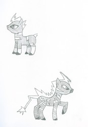 Size: 1857x2675 | Tagged: safe, artist:tyrellus, pokémon, ponified, sketch