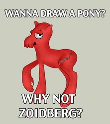 Size: 3674x4150 | Tagged: safe, artist:retopia, futurama, male, meme, ponified, zoidberg