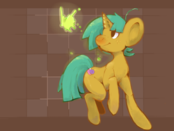 Size: 540x409 | Tagged: safe, artist:mangneto, snails, pony, unicorn, g4, colt, foal, male, solo