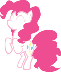 Size: 4000x4703 | Tagged: safe, artist:finalflutter, pinkie pie, earth pony, pony, g4, absurd resolution, female, simple background, solo, transparent background, vector