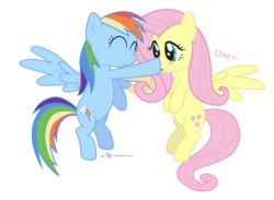 Size: 1230x900 | Tagged: safe, artist:dm29, fluttershy, rainbow dash, pegasus, pony, g4, boop, cute, duo, eyes closed, female, friendshipping, mare, shyabetes, simple background, spread wings, transparent background, wings