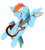 Size: 1926x2118 | Tagged: safe, artist:cluttercluster, rainbow dash, pegasus, pony, g4, female, guitar, mare, open mouth, simple background, solo, transparent background