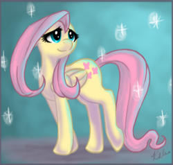 Size: 1503x1429 | Tagged: safe, artist:viperviolist, fluttershy, pegasus, pony, g4, female, mare, shining, solo