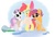 Size: 1227x840 | Tagged: safe, artist:javkiller, apple bloom, scootaloo, sweetie belle, earth pony, pegasus, pony, unicorn, g4, clothes, cutie mark crusaders, female, filly, foal, goggles, science
