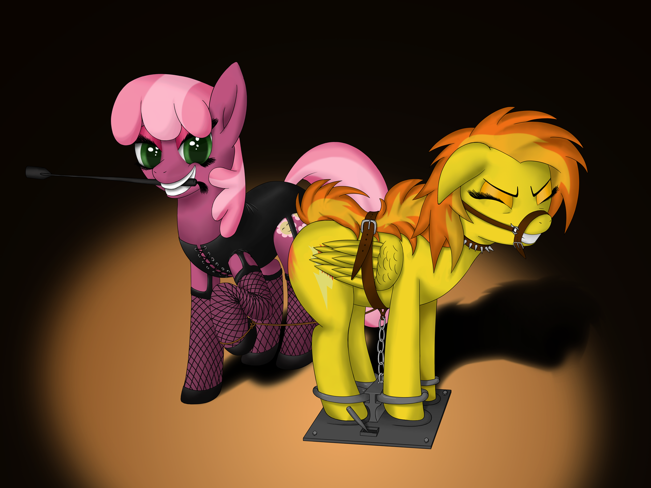 #29215 - suggestive, artist:furor1, cheerilee, spitfire, earth <b>pony</b>, pegasu...