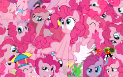 Size: 2560x1600 | Tagged: safe, artist:lightningbolt, pinkie pie, earth pony, pony, g4, too many pinkie pies, bubble berry, clone, female, hilarious in hindsight, mare, multeity, pink, pinkie clone, so much pink, so much pony, too much pink energy is dangerous, vector, wallpaper