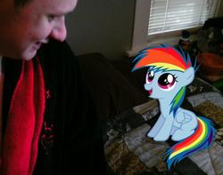 Size: 735x578 | Tagged: safe, rainbow dash, human, pony, g4, female, irl, irl human, photo, ponies in real life, vector