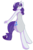 Size: 598x900 | Tagged: safe, artist:mewglethewolf, rarity, anthro, g4, clothes, dress, female, solo