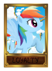 Size: 1500x2038 | Tagged: safe, artist:nimaru, rainbow dash, pegasus, pony, g4, card