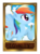 Size: 1500x2038 | Tagged: safe, artist:nimaru, rainbow dash, pegasus, pony, g4, card