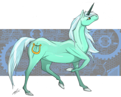 Size: 2922x2356 | Tagged: safe, artist:qwertydragon00, lyra heartstrings, pony, unicorn, g4, female, high res, hoers, mare, raised hoof, realistic, simple background, solo, transparent background