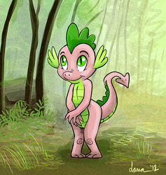 Size: 1083x1144 | Tagged: safe, artist:pedantia, spike, dragon, g4, male, solo