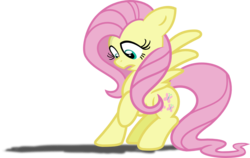 Size: 1129x713 | Tagged: safe, artist:archonitianicsmasher, fluttershy, pegasus, pony, g4, female, scared, shadow, solo