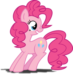 Size: 3115x3166 | Tagged: safe, artist:archonitianicsmasher, pinkie pie, earth pony, pony, g4, female, high res, mare, open mouth, simple background, solo, transparent background, vector