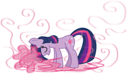 Size: 6754x3944 | Tagged: safe, artist:archonitianicsmasher, twilight sparkle, pony, unicorn, g4, eyes closed, female, magic, mare, simple background, solo, transparent background, vector