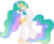 Size: 4296x3557 | Tagged: safe, artist:archonitianicsmasher, princess celestia, alicorn, pony, g4, female, mare, simple background, solo, transparent background, vector