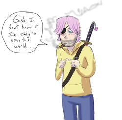 Size: 611x598 | Tagged: safe, fluttershy, human, snake, g4, butterscotch, cigar, flutterguy, human male, humanized, male, rule 63, solo