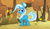 Size: 8192x4689 | Tagged: safe, artist:rainbownspeedash, trixie, pony, unicorn, g4, absurd resolution, autumn, forest, happy, solo, tree, windswept mane