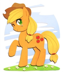 Size: 568x651 | Tagged: safe, artist:tsurime, applejack, earth pony, pony, g4, female, solo