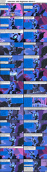 Size: 1282x4732 | Tagged: safe, nightmare moon, comic:celestia's servant interview, g4, caption, comic, interview