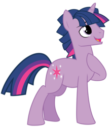 Size: 1989x2249 | Tagged: safe, artist:wicklesmack, twilight sparkle, pony, unicorn, g4, my little pony: friendship is magic, the crystal empire, crystal empire, dusk shine, hoof on chest, male, open mouth, rule 63, simple background, solo, stallion, transparent background, unicorn dusk shine, unicorn twilight, vector